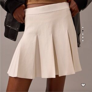 Sweater pleated white skirt from JCrew